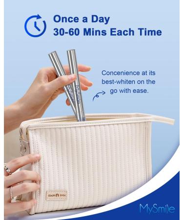 MySmile Teeth Whitening Pen for Sensitive Teeth 2Pcs Pen For Teeth Whitening 10 Min Fast Teeth Whitenr Helps to Remove Stains from Coffee Smoking Wines(2Pcs Pen) - Buy Online on SooperMarket.com
