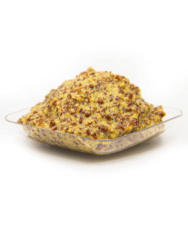 French Gourmanity 1lb Whole Grain Mustard: Coarse Ground Mustard de Meaux in Stone Jar - All-Natural Fancy Mustard - 1 Pound Pack - Buy Online on SooperMarket.com