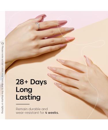 Modelones Gel Nail Polish Kit With 48w UV Led Nail Lamp Starter Kit 22 Pcs Nude Pink Soak Off Nail Gel Polish Set No Wipe Base & Top Coat Bond Primer Diy Home Nail Curing - Buy Online on SooperMarket.com