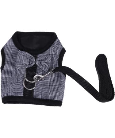 Minkissy 2-Piece Hamster Leash Set - Ferret & Guinea Pig Harness Chinchilla Costume & Rabbit Vest - Sizes Gray & Black - Buy Online on SooperMarket.com
