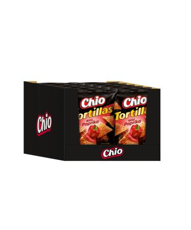 Chio Tortillas Wild Paprika 110g pack of 12 (12 x 110 g)