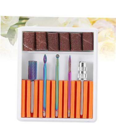POPETPOP 1 Set Nail Drill Bits Nail Art Equipment Braiding Hair Supplies Dappen Dish for Acrylic Nails Tweezers Sheath Tiny Straw Hat Bunny Ear Pearl Clip Cuticle Drill Bit Manicure Tool 6.5x5.5cm Orange - Buy Online on SooperMarket.com