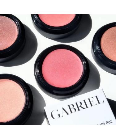Gabriel Cosmetics Multi Pot (Florentina - Burgundy) | 3-in-1 for Eyes, Lips, and Cheeks | Natural, Paraben-Free, Vegan | 0.08 oz - Buy Online on SooperMarket.com