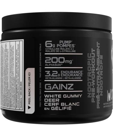 BUCKED UP Woke AF - High Stimulant Pre-Workout- Prolonged Energy & Next Level Focus Without Side-Effects - ZERO SUGAR - ZERO CALORIE - CREATINE FREE (20 Serve White Gummy Deer) White Gummy Deer 20 Serve - Buy Online on SooperMarket.com