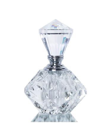 H&D Clear Art Carved Crystal Empty Mini Refillable Perfume Bottle 5ml Style*3