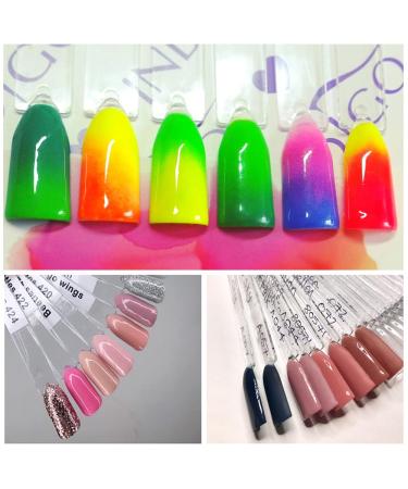 FHDUSRYO 300pcs Clear Nail Swatch Pop Sticks | Nail Colour Display Art Tips with Metal Rings - Ideal for Nail Salons & Beginners - Buy Online on SooperMarket.com