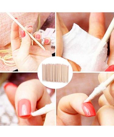 300Pcs Orange Wooden Nail Sticks - Double Sided Cuticle Pusher & Picking Tools for Pedicure & Manicure - 11.5cm Length - Pack of 1 - Buy Online on SooperMarket.com