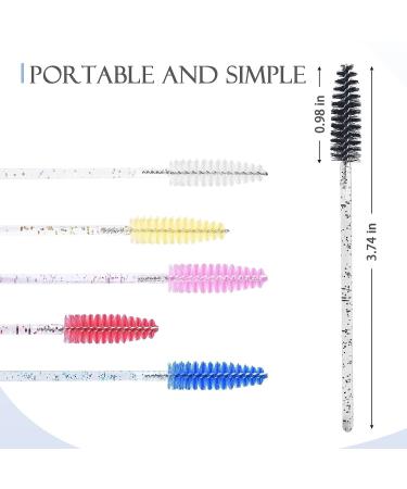 200 Colorful Disposable Mascara Wands for Eyelash Extensions and Brow Grooming - Lash Extension Supplies (Black) - Buy Online on SooperMarket.com