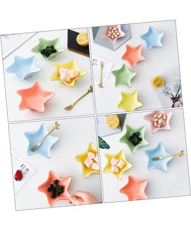MAGICLULU Games Elderly 3 Pcs Sauce and Vinegar Dish Ceramics Flower Sauce re-usable Household Dipping Dish 11X11X3.2CM Assorted Color - Buy Online on SooperMarket.com
