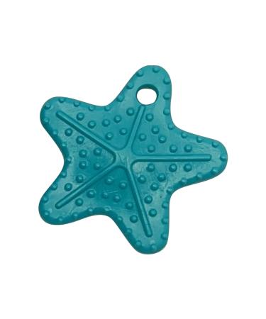 TalkTools Sensory Chew Necklace - Teething and Biting Chewelry Helps Reduce Anxiety for Kids and Adults with ADHD and Autism. Chewing Pendant for Boys and Girls (Star Fish Blue) Star Fish Blue