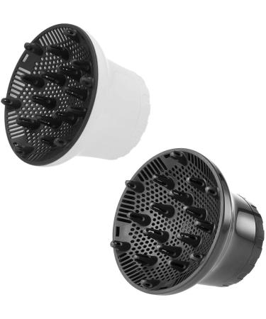 Adjustable Universal Hair Diffuser Nozzle for Natural Curly Wavy Hair - Black - Buy Online on SooperMarket.com