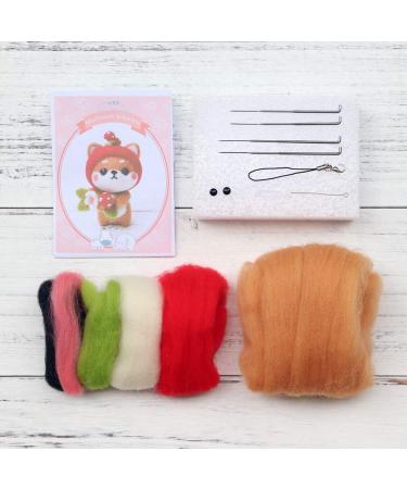 BAGERLA Animal Wool Needle Felting Kit - Beginner Set with Instructions & Tools - Red - Buy Online on SooperMarket.com