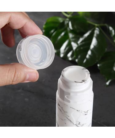Gemice Travel Bottles Set - TSA Approved, Leak Proof, Silicone 3oz Containers for Toiletries - 4 Pack (White) - Buy Online on SooperMarket.com