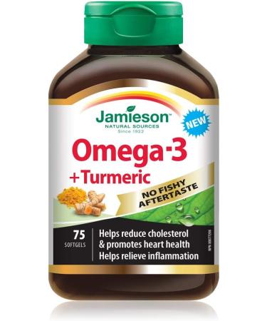 Jamieson No Fishy Aftertaste Omega-3 and Turmeric & Vitamin D 1 000IU 500 Tablets SUPPLEMENT + VITAMIN DR02223-157 - Buy Online on SooperMarket.com