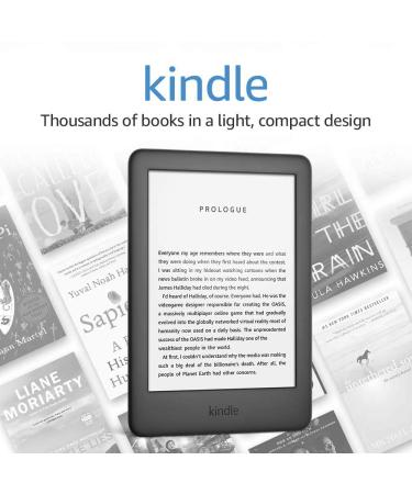 Kindle (2019 release) - With a Built-in Front Light - Black BLACK Without Kindle Unlimited Lockscreen Ad-Supported