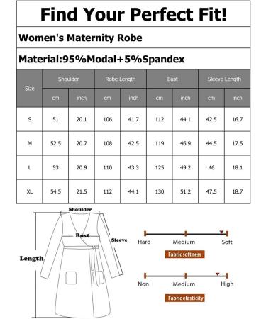 OCCIENTEC Women's Maternity Nursing Robe | Hospital Delivery Nightgown | Breastfeeding Nightdress | XL Black - Buy Online on SooperMarket.com