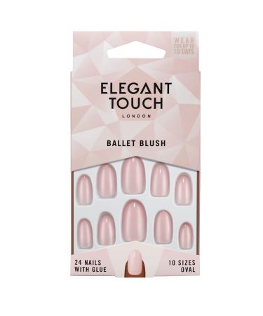Elegant Touch Colour False Nails - BALLET BLUSH pink 25 Piece Set
