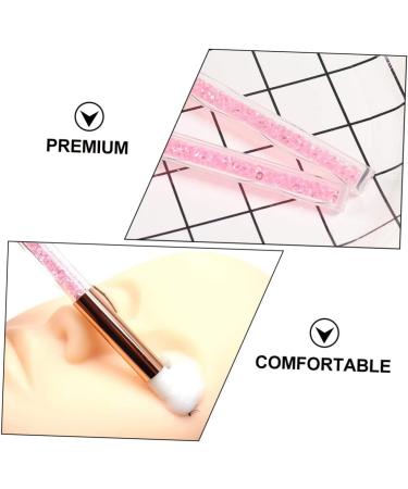 Baluue 2pcs Nose Brush Eyeshadow Brush Makeup Eyeshadow Lady Parts Eye Makeup Accessory Aluminum Tube Pink - Buy Online on SooperMarket.com