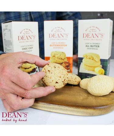 Deans Scottish Butterscotch Shortbread Biscuit - 130g Pack Luxury Butterscotch Shortbread Rounds. Great Flavour & Texture For Dunking In Tea/Coffee. Slowly Baked By Hand To An Original Scottish Recipe - Buy Online on SooperMarket.com