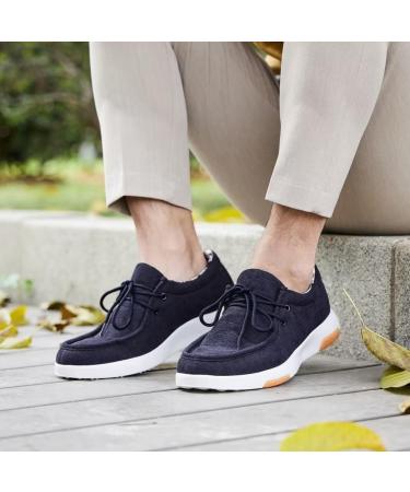 OrthoComfoot Men's Slip-On Arch Support Boat Shoes - Plantar Fasciitis Relief, Comfortable Walking Loafers - Navy, Size 11W - Buy Online on SooperMarket.com