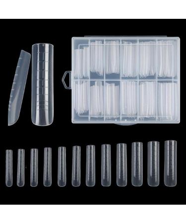 Duals Forms Acrylic Nail System UV Gel Nail Mold Full Cover Fasle Nail Tips Nail Form French Extension Tips Stickers Duals Forms Nail Mold For Uv Gel For Toes B