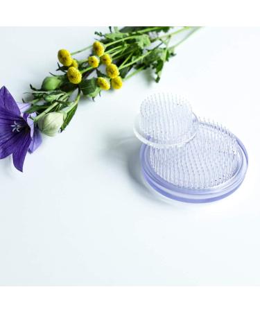 Wazakura Clear Ikebana Kenzan Japanese Flower Holder  Made in Japan  Plastic Floral Arranging Pin Frog  Round - 3(78mm) Clear - Buy Online on SooperMarket.com