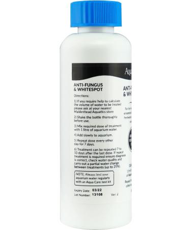 AquaCare Anti-Fungus & White Spot 250ml - Effective Aquarium Treatment - Buy Online on SooperMarket.com