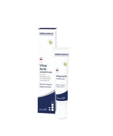 Dermasence Vitop Forte Eye Care 15 ml - Soothing and hydrecating care for the very dry and nurodermatitis tending - regenerates the skin barrier - with dyeberwaid and hyaluron