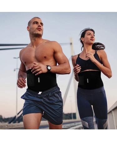 Bracoo Waist Trimmer Wrap - Sweat Sauna Slim Belly Belt for Men and Women | Abdominal Waist Trainer for Weight Loss & Core Stability | Metabolic Rate Booster | SE20 - Buy Online on SooperMarket.com