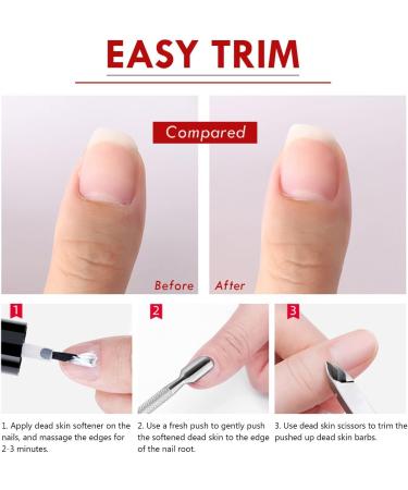 Professional Stainless Steel Cuticle Nippers - Precision Tool for Removing Excess Skin & Barbs on Fingers and Toes | International Shipping - Buy Online on SooperMarket.com