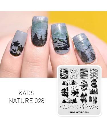 Alexnailart Nature Theme Nail Image Stamp Stencil #2 - Perfect Manicure Printing Tool for Stunning Nail Designs - Buy Online on SooperMarket.com
