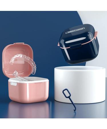 Harayaa 2-Part Prosthesis Case with Perforated Basket | Transparent Braces for Secure Storage - Shop Internationally - Buy Online on SooperMarket.com
