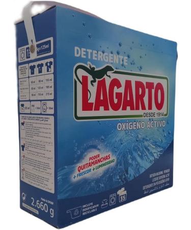 Lizard Detergent Active Oxygen 2.66 KG - Buy Online on SooperMarket.com