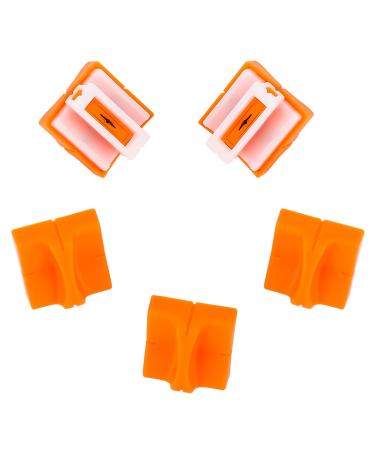 Firbon Paper Cutter Replacement Blade with Automatic Security Safeguard Design for A4 Black and White Paper Trimmer (5 Pack) 1-orange