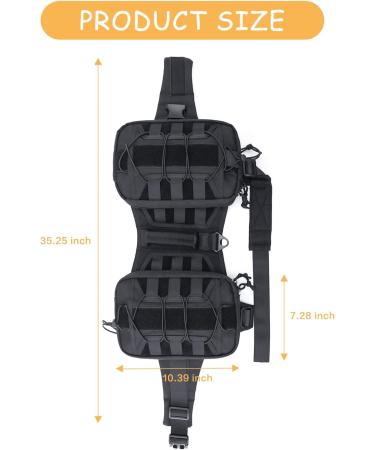 Petmolico Dog Saddle Bag | Hiking & Camping Dog Pack for Medium & Large Dogs - Black - Buy Online on SooperMarket.com