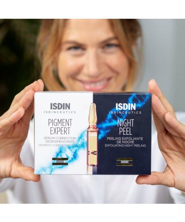ISDIN Brightening Day & Night Serum Routine - Exfoliate and Correct - 20 Ampoules - Buy Online on SooperMarket.com