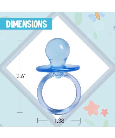 Baby Shower Pacifiers - 36 Pack 2.5 Blue - Perfect Gift for New Parents - Buy Online on SooperMarket.com