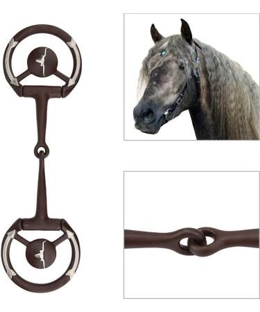 Shanrya Loose Ring Snaffle Bit - Copper Inlay Horse Bit for Riders | International Shipping - Buy Online on SooperMarket.com