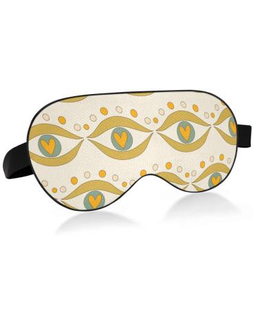 Haskirky Light Blocking Eye Mask Breathable and Adjustable Adult Men and Women Travel on Business Trips Yoga Meditation Light Smooth Comfortable Eye Mask Office Deep Sleep Goodies Cute Eyes