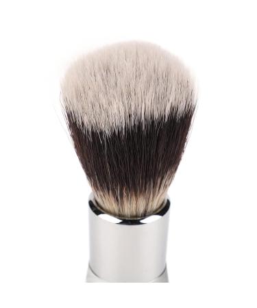 Men's Shaving Beard Brush - Handcrafted Nylon Foam Brush with Metal Handle | Effective Grooming Tool for Home & Travel - Buy Online on SooperMarket.com