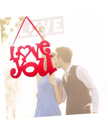 ABOOFAN Front Door Signs Door Wall Decoration Sign Valentine's Day Pendant Listing Background Wall Panel - Buy Online on SooperMarket.com