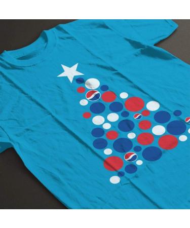 All+Every Pepsi Christmas Tree Dots Men's T-Shirt XL Sapphire - Buy Online on SooperMarket.com
