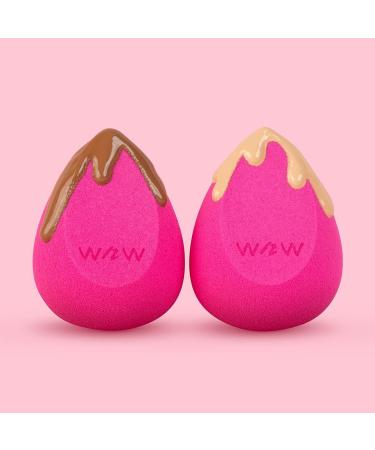 Double Tap Makeup Sponge Set - Vegan & Cruelty-Free Blender for Liquid, Cream, and Powder Makeup - 2 Pack - Buy Online on SooperMarket.com