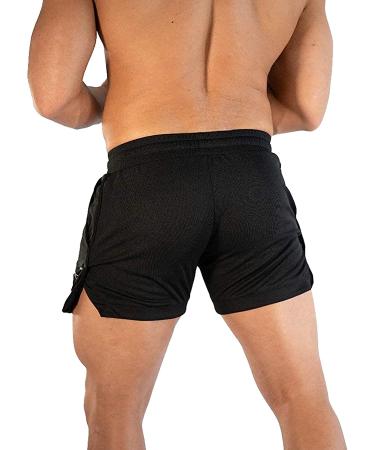 CEHT Men's Quick Dry Gym Shorts with Pockets - Black, Medium - Buy Online on SooperMarket.com