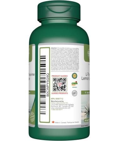 VORST L Theanine and Lemon Balm Complex 60 Capsules | Stress Relief Supplement | Powder Pills | 1 Bottle 60 count (Pack of 1) - Buy Online on SooperMarket.com