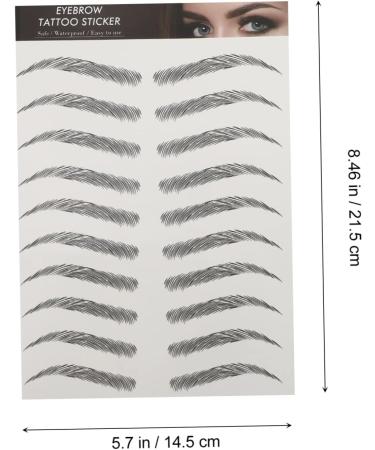 Hemoton 18 Sheets Imitation Eco Eyebrow Sticker Imitation Eyebrow Fake Eyebrow 4d Transfer Stickers - Buy Online on SooperMarket.com
