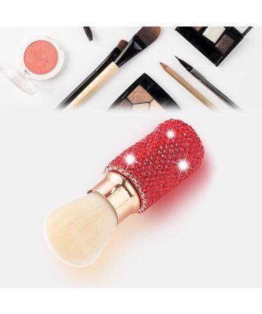 XhuangTech Bling Make Up Brush Crystal Makeup Travel Brushes Blusher Rhinestone Cover Foundation Highlight Blush Cosmetic Tools (Red) - Buy Online on SooperMarket.com