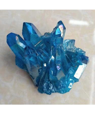 Natural Electroplated Quartz Raw Crystal Cluster for Decoration 200g-300g 1pc HOMEZHOU - Buy Online on SooperMarket.com