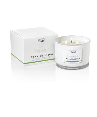 Luxury Scented Candles Gifts for Women | Natural Wax Blend | 35 Hours Burn time | Hotel Collection | The Copenhagen Company - Pear Blossom (12oz) 12oz Pear Blossom 12oz