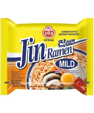 OTTOGI Jin Ramen MILD SPICY Korean Instant Ramyun Noodles 120g (Pack of 5) Mild (Pack of 5) - Buy Online on SooperMarket.com